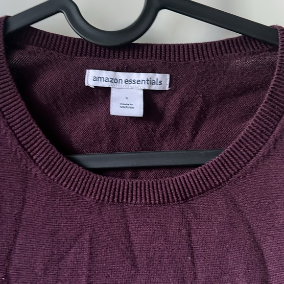 Amazon Essentials Purple Cotton Crew Neck Shirt - Picture 2 of 4